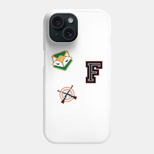 Fox hunting patches Phone Case