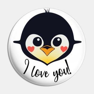 Penguin I love you! Pin