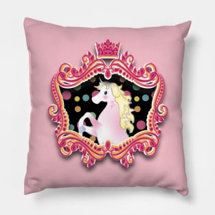 Royal Unicorn Crest Pillow