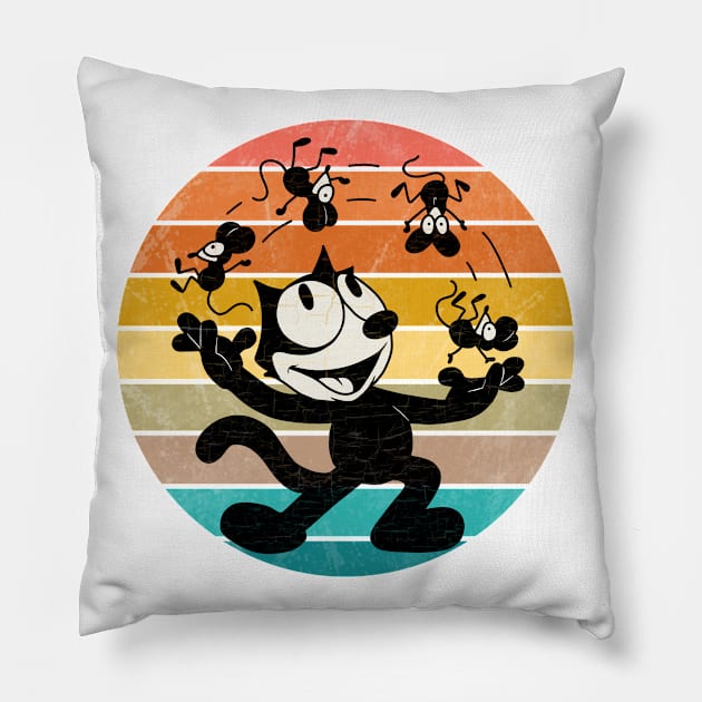 Felix the cat Pillow by valentinahramov