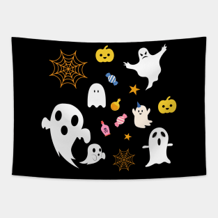 Halloween Face Mask, Happy Hallween For kids, Haloween ghost Face Mask for Kids. Tapestry