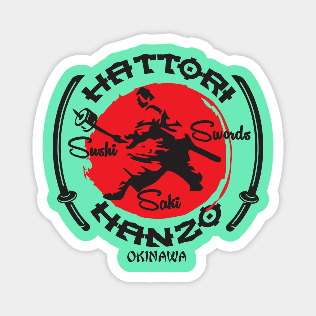 Hattoi Hanzo Restaurant Logo Magnet by silvercloud