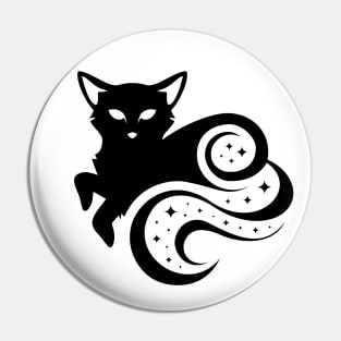 Black Fox Spirit Animal Pin