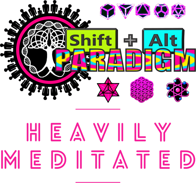 Heavily Meditated Shift Alt Paradigm Sacred Geometry Science = Spirituality Global Unity For World Peace Kids T-Shirt by ShiftAltParadigm