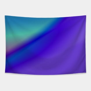 blue green abstract art Tapestry