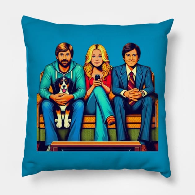 Threes company Pillow by Fashionkiller1