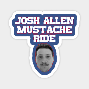 Josh Allen Mustache Ride Magnet