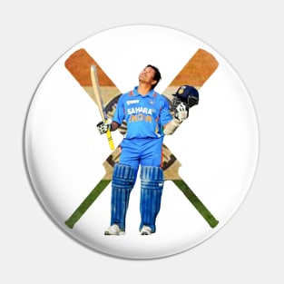 SACHIN TENDULKAR CRICKET BATSMAN Pin