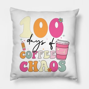 100 Days of Coffee and Chaos Pillow