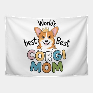 World's Best Corgi Mom Dog Owner Tapestry