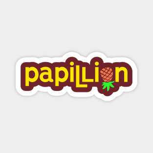 Papillion Pineapple Magnet