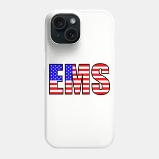 EMS in the USA flag colors Phone Case