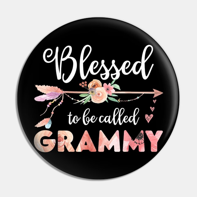 Women Blessed Grammy Floral Grandma Mothers Day Gift Pin by sousougaricas