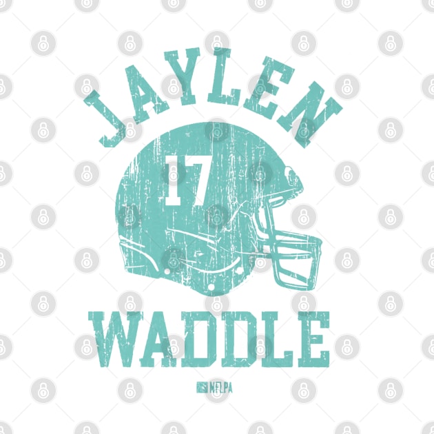 Jaylen Waddle Miami Helmet Font by TodosRigatSot