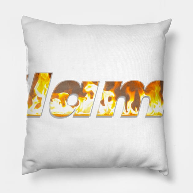 Flame Pillow by afternoontees