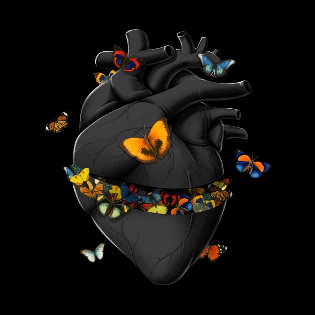 Hurting Black Heart Butterfly by Tobe Fonseca by Tobe_Fonseca