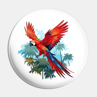 Macaw Lover Pin