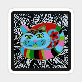 Colorful cat Magnet