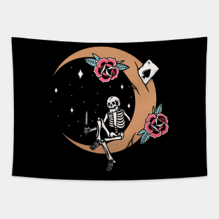 Rose and moon Tapestry