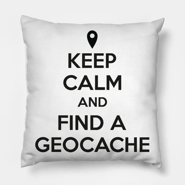 Keep calm geocache Pillow by nektarinchen