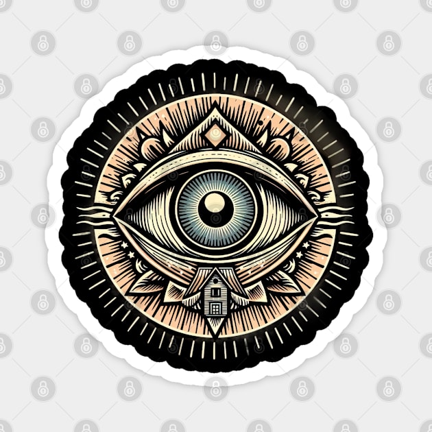 All seeing eye Magnet by Evgmerk