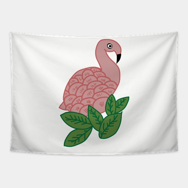 Flamingo Tapestry by courtneylgraben