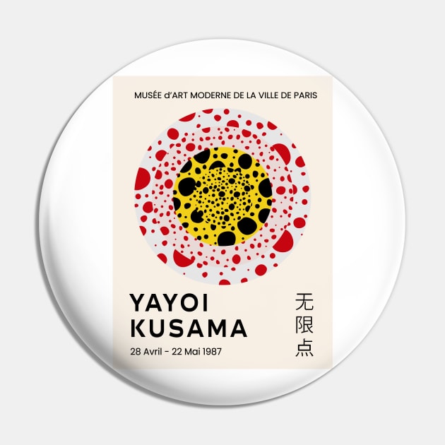 Yayoi Kusama Dots Exhibition Design Pin by VanillaArt