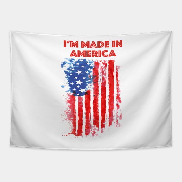 Made In America Tapestry by Alema Art
