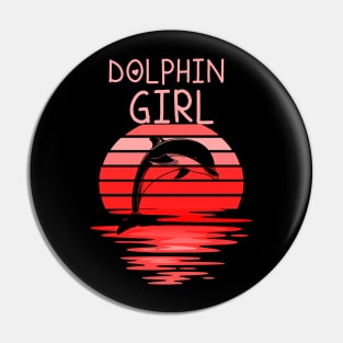 Dolphin Girl Pin