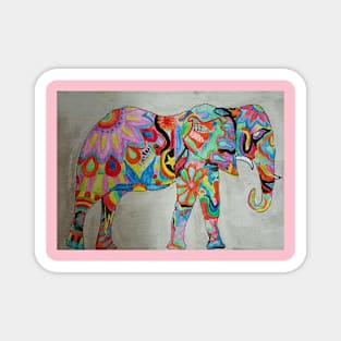 Watercolor Elephant Magnet