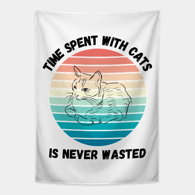 Cats Are Like Potato Chips You Cant Have Just One Tapestry by LetsGetInspired