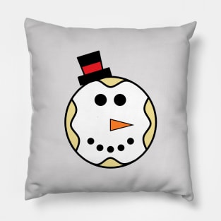 The Snowman Donut Pillow