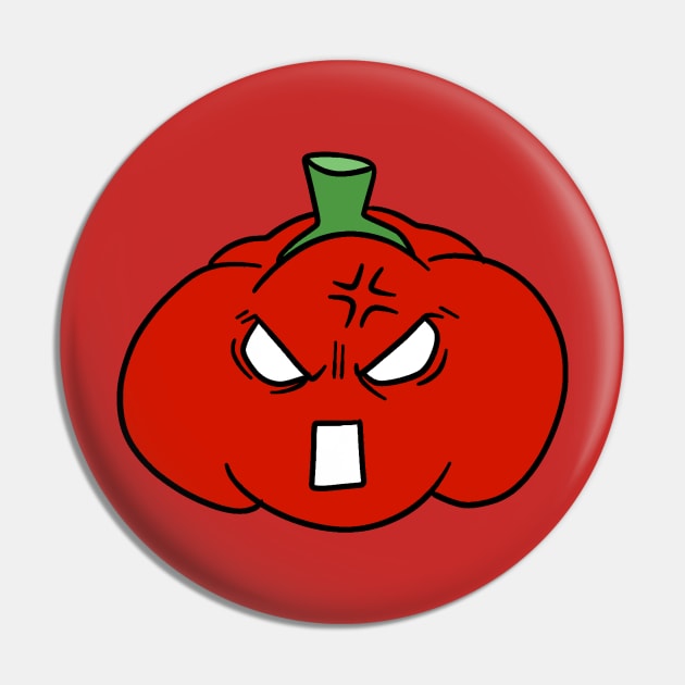 Angry Red Pepper Pin by saradaboru
