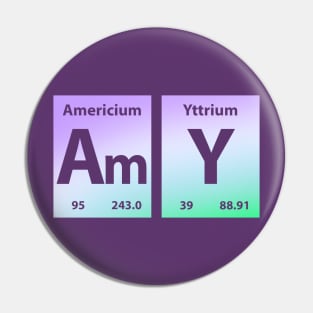 Amy - Chemical Elements Pin