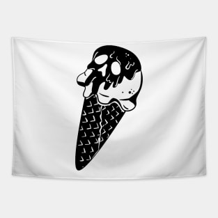 Ice-cream Skull Tapestry