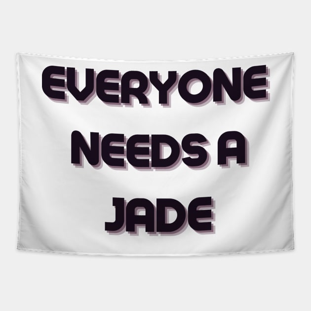 Jade Name Design Everyone Needs A Jade Tapestry by Alihassan-Art