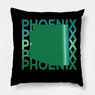 Phoenix Arizona Green Repeat Pillow