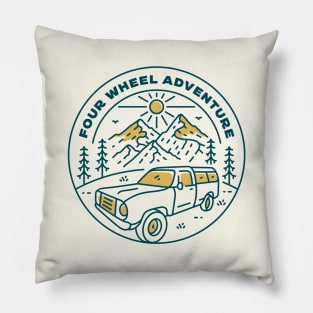 Four Wheel Adventure Pillow