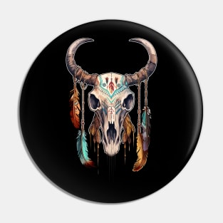 Bison Skull Pin