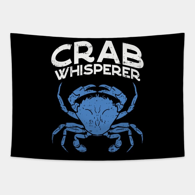 Blue Crab - Crab Whisperer Tapestry by Shiva121