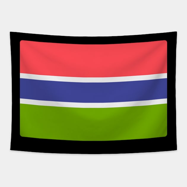 AWESOME GAMBIA FLAG Tapestry by Just Simple and Awesome