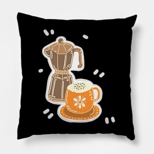 a cup of coffee Pillow