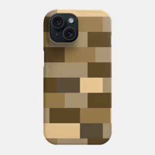 Abstract striped bars brown Phone Case