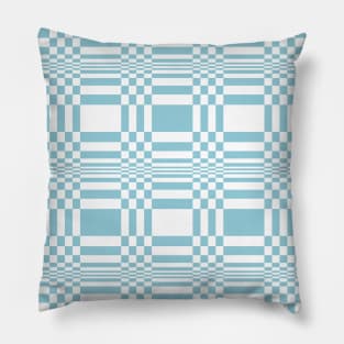 Modern Slate Blue Finnish Jute Pattern - Contemporary Design Pillow