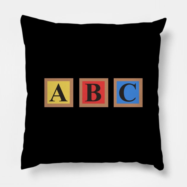 ABC Always Be Curious Pillow by ijoshthereforeiam