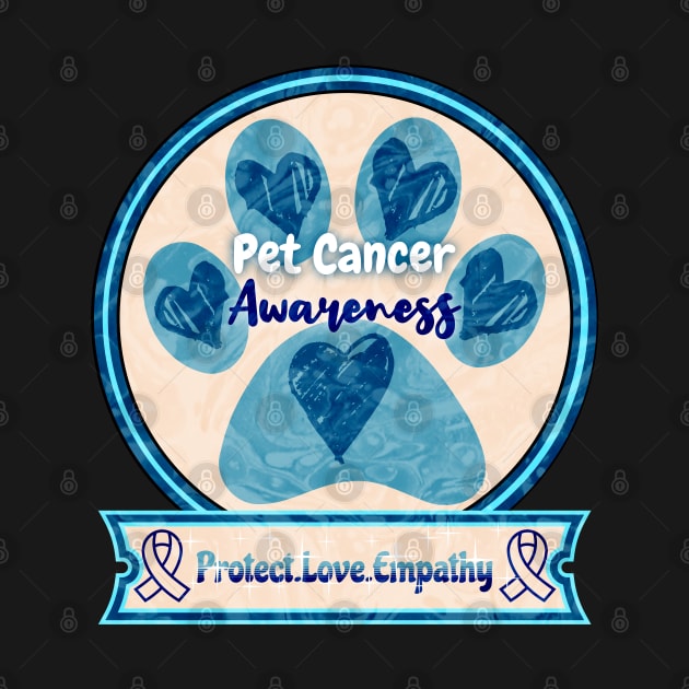 Pet Cancer Awareness Soft Blue Edition by mythikcreationz