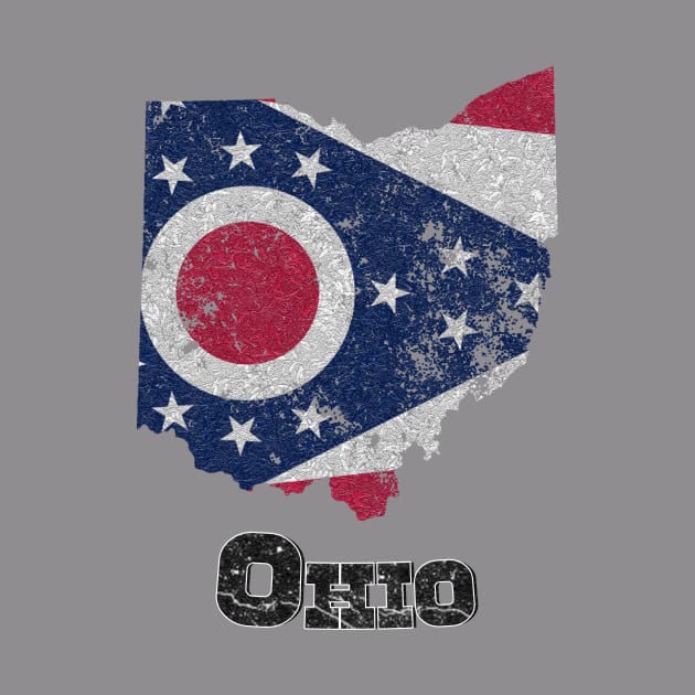 Vintage Ohio State Flag by ElevenGraphics