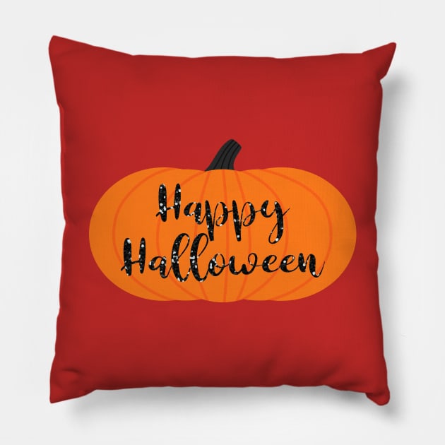 Happy Halloween Pumpkin Pillow by trendybestgift