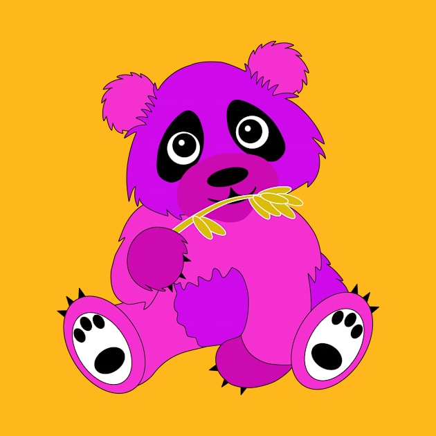 Purple Panda by dediskalaplus