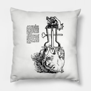 Medical Surgical Trephination Illustration Pillow